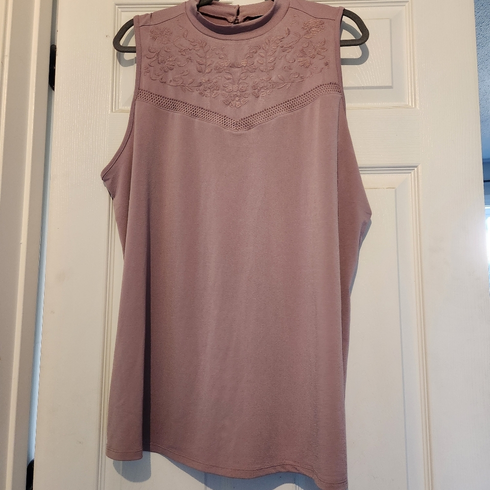 Mock-neck tank